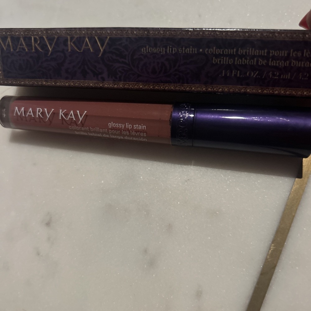 Mary Kay‎ Glossy Lip Stain ENCHANTED MAUVE NIB Discontinued New Old Stock
